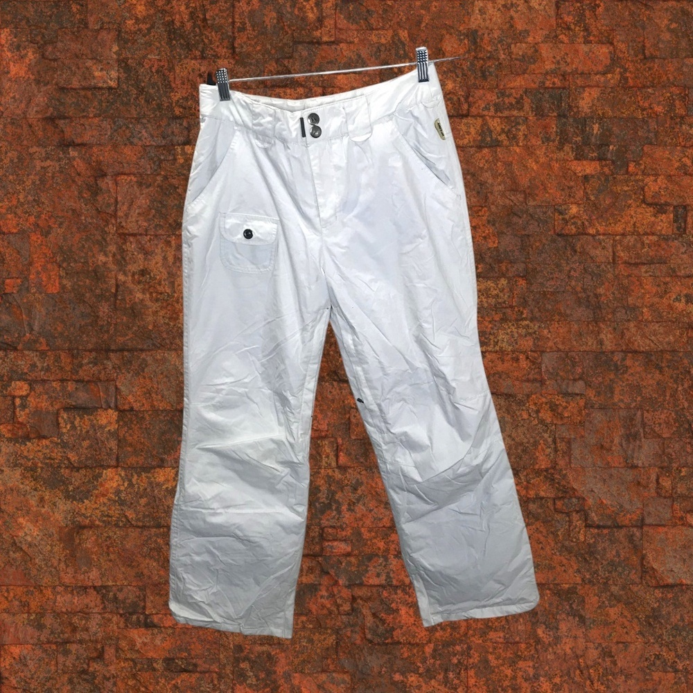 Firefly White Waterproof Ski & Snowboard Pants - Size Medium